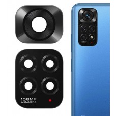 Стекло камеры для Xiaomi Redmi Note 11S (черный) (комплект 2шт)