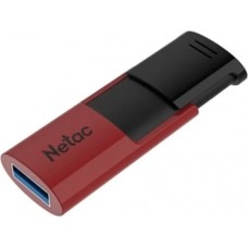 USB3.0 64Gb Netac U182 (NT03U182N-064G-30RE) USB 3.0 Type-A, пластик, без колпачка, красный, выдвижной механизм