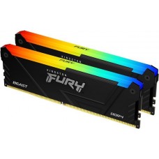 DDR4 64Gb KiTof2 PC-25600 3200MHz Kingston FURY Beast RGB (KF432C16BB2AK2/64) CL16
