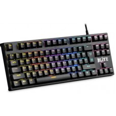 Клавиатура Defender Blitz GK-240L RU (45240) (игровая, механическая, Outemu Blue, ход линейный/тихие, пластик, USB/радио/Bluetooth, подсветка, черный)