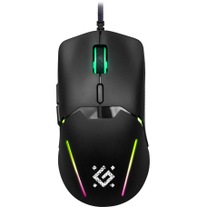 Игровая мышь Defender Longshot GM-533 Rainbow (52533) (полноразмерная игровая мышь для ПК, проводная USB, сенсор оптический 3600dpi, 6 кнопок, колесо с нажатием, цвет черный)