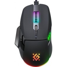 Игровая мышь Defender Rock GM-552 RGB (52552) (полноразмерная игровая мышь для ПК, проводная USB, сенсор оптический 7200dpi, 7 кнопок, колесо с нажатием, цвет черный)
