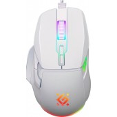Игровая мышь Defender Rock GM-552 RGB (52553) (полноразмерная игровая мышь для ПК, проводная USB, сенсор оптический 7200dpi, 7 кнопок, колесо с нажатием, цвет белый)