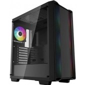 Корпус ATX Без БП Deepcool CC560 ARGB V2 (R-CC560-BKTAA4-G-2) (Tempered Glass,1xUSB3.0, 1xUSB-A 3.2 5Гбит/с, 4x120mm ARGB Fan, HD Audio+Mic, 2x3.5", 2x2.5", VGA MAX 370mm, CPU MAX 163mm, пылевые фильтры) Black