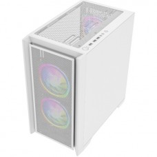 Корпус MicroATX Без БП Powercase Alisio Micro Z3W ARGB (CAMZW-A3) (Tempered Glass, 2xUSB 2.0, 1xUSB-A 3.2 5Гбит/с, 3x120mm ARGB FAN, HD Audio+Mic, VGA MAX 330mm, CPU MAX 175mm, пылевые фильтры) White