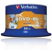DVD-R Disc Verbatim 4.7Gb 16x <уп. 50 шт> на шпинделе, printable <43533/43649>