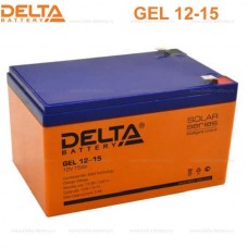 Аккумулятор Delta GEL 12-15 (12V, 15Ah)