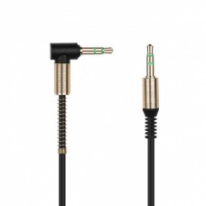 Smartbuy <A-35-35-fold black> Кабель Jack3.5-M -> Jack3.5-M 1м Г-образный коннектор