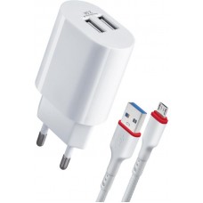 Defender UPC-24 <83679> Зарядное устройство USB (Вых.DC5V, 2xUSB, кабель USB-C)