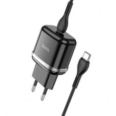 Hoco <C12Q Black> Зарядное устройство USB (Вых.DC5V/9V/12V, USB, быстрая зарядка)
