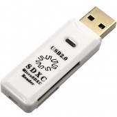 5bites <RE2-100WH> USB2.0 SDXC/microSD Card Reader/Writer
