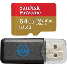 SanDisk Extreme <SDSQXAH-064G-GN6MN> microSDXC Memory Card 64Gb UHS-I U3 V30 A2