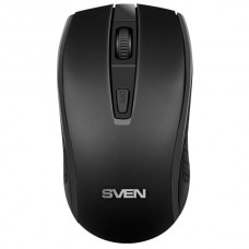 SVEN Wireless Optical Mouse <RX-220W Black> (RTL) USB 4btn+Roll