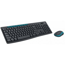 Комплект БЕСПРОВОДНОЙ Клавиатура + мышь Logitech MK275 (920-008535) (мышь радио (сенсор оптический), клавиатура радио, цвет синий/черный)