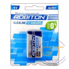 Батарейка (элемент питания) Robiton Standard 6LR61 9V BL1, 1 штука