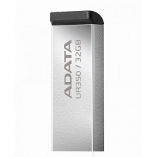 USB3.2 32Gb ADATA UR350 (UR350-32G-RSR/BK) USB 3.2 Type-A, металл, без колпачка, черный
