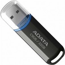 USB2.0 32Gb ADATA C906 Classic (AC906-32G-RBK) USB 2.0 Type-A, пластик, выдвижной механизм, черный/красный
