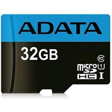 Micro SD 32 Gb ADATA Premier (AUSDH32GUICL10-RA1) microSDHC Memory Card UHS-I U1 + microSD-SD Adapter