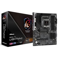 MB ASRock B650M PG LIGHTNING Soc-AM5 (B650) 2xPCI-Ex16 3xM.2+M.2(WiFi) 2.5GbE LAN RAID 0/1/10 4xDDR5 7200MHz+ DP+HDMI mATX RTL