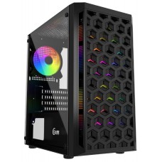 Корпус MicroATX Без БП Powercase Mistral Micro T3B (CMIMTB-L3) (Tempered Glass, 2xUSB 2.0, 1xUSB-A 3.2 5Гбит/с, 2x140mm FAN, 1x120mm ARGB FAN, HD Audio+Mic, VGA MAX 280mm, CPU MAX 185mm, пылевые фильтры) Black