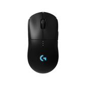 Игровая мышь Logitech G Pro Wireless (полноразмерная игровая мышь для ПК, проводная USB/беспроводная радио, сенсор оптический 25000 dpi, 7 кнопок, колесо с нажатием, цвет черный)