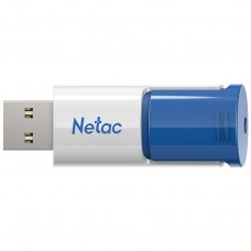 USB3.0 32Gb Netac U182 (NT03U182N-032G-30BL) USB 3.0 Type-A, пластик, выдвижной механизм, белый/синий