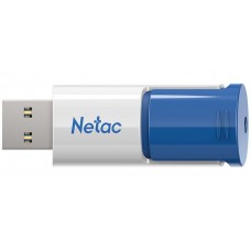 USB3.0 512Gb Netac U182 (NT03U182N-512G-30BL) USB 3.0 Type-A, пластик, выдвижной механизм, белый/синий