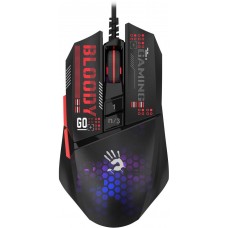 Мышь A4Tech Bloody W60 Max Mini черный оптическая (12000dpi) USB (9but)