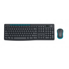 Клавиатура + мышь Logitech Wireless Combo MK275, Black Blue, USB [920-007721]