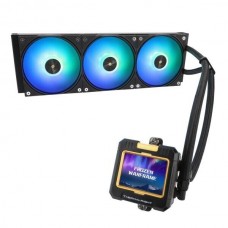 Система водяного охлаждения Thermalright Frozen Warframe 360 Black (F-WFRAME-360-BL) / (LGA115X/1200/1700/2011/2066/FM1/FM2/FM2+/AM2/AM2+/AM3/AM3+/AM4/AM5) / 360mm / 3x120mm / PWM / Black