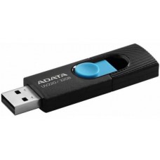 USB3.2 32Gb ADATA UV220 (AUV220-32G-RBKBL) USB 3.2 Type-A, пластик, выдвижной механизм, черный/голубой