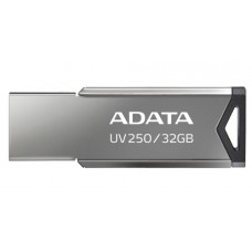 USB2.0 32Gb ADATA UV250 (AUV250-32G-RBK) USB 2.0 Type-A, металл, без колпачка, черный