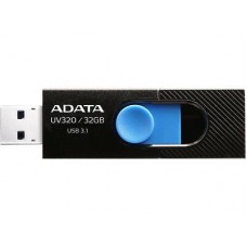 USB3.2 32Gb ADATA UV320 (AUV320-32G-RBKBL) USB 3.2 Type-A, пластик, выдвижной разъем, черный/синий
