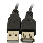 Кабель USB - удлинитель ExeGate EX-CCF-USB2-AMAF-3.0F EX294763RUS AM-AF, USB 2.0, ферритовые фильтры, 3м