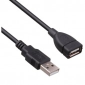 Кабель USB - удлинитель ExeGate EX-CCF-USB2-AMAF-2.0F EX294762RUS AM-AF, USB 2.0, ферритовые фильтры, 2м