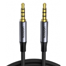 UGREEN 3.5mm 4-Pole M/M Audio Cable Alu Case 1m AV183 Black (10648)