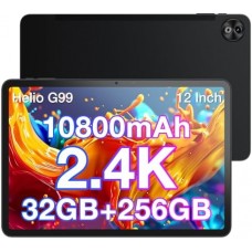 Doogee T20Ultra 12" 2K 1200*2000 IPS/Helio G99/12GB LPDDR4X/256GB UFS/LTE/WIFI/Android 13/Black