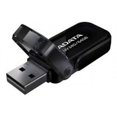 USB2.0 64Gb ADATA UV240 (AUV240-64G-RBK) USB 2.0 Type-A, пластик, раскладной корпус, черный