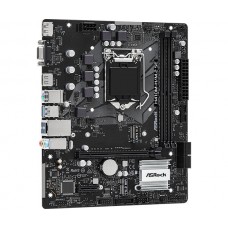 MB ASRock H410M-H/M.2 SE Soc-1200 (H370) PCI-Ex16 PCI-Ex1 M.2+M.2(Wi-Fi/BT) 1GbE LAN 2xDDR4 2933MHz DP+HDMI+VGA mATX (нет поддержки 11 поколения)