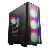 Корпус ATX Без БП Deepcool MATREXX 55 V4 (R-MATREXX55-BKADA4-G-4) (Tempered Glass, 2xUSB-A 3.2 5Гбит/с, 4x120mm ARGB Fan, HD Audio+Mic, 2x3.5", 3x2.5", VGA MAX 370mm, CPU MAX 165mm, пылевые фильтры) Black