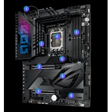 MB ASUS ROG MAXIMUS Z790 DARK HERO Soc-1700 (Z790) 2xPCI-Ex16 PCI-Ex4 5xM.2 2.5GbE LAN Wi-Fi 7 BT 5.4 4xDDR5 8000MHz+ HDMI+2xType-C ATX RTL