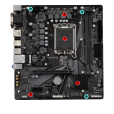 Материнская плата GigaByte H610M S2H V2 rev 1.0, LGA1700, mATX