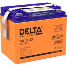 Аккумулятор Delta GEL 12-33 (12V, 33Ah) для UPS