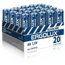 Ergolux <LR6 BP-20> Size AA, щелочной (alkaline) <уп. 20 шт>