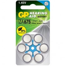GP ZA675F-6 (Zinc-Air, 1.45V) <уп. 6 шт>