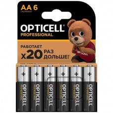 OPTICELL PROFESSIONAL MN1500-6 (LR6) Size AA, 1.5V, щелочной (alkaline) <уп. 6 шт>