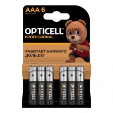 OPTICELL PROFESSIONAL MN2400-6 (LR03) Size AAA, 1.5V, щелочной (alkaline) <уп. 6 шт>