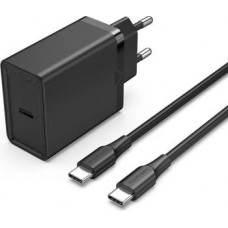 Vention <FAHBF-EU> Зарядное устройство USB (Вых.DC5/9/12V, 25W,USB-C, кабель USB-C)