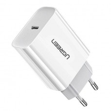 UGREEN CD137 White <60450> Зарядное устройство USB (Вых. DC5/9/12V, 20W, USB-C, быстрая зарядка)