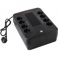 UPS 800VA ЕРМAК <220-220.0.8-32-BH> защита телефонной линии/RJ45,USB,+USB для зарядки мобильных устройств